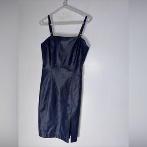 Vintage La Belle Dress Blues Sleeveless Pencil‎ Dress Size 7/8 USA